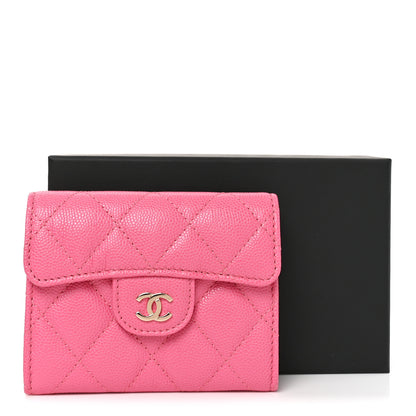Chanel Caviar Quilted Coin Purse Pink 8 of 8