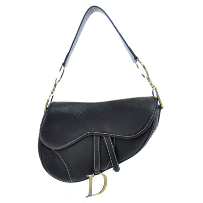 Christian Dior Leather Saddle Bag Black 1 of 13