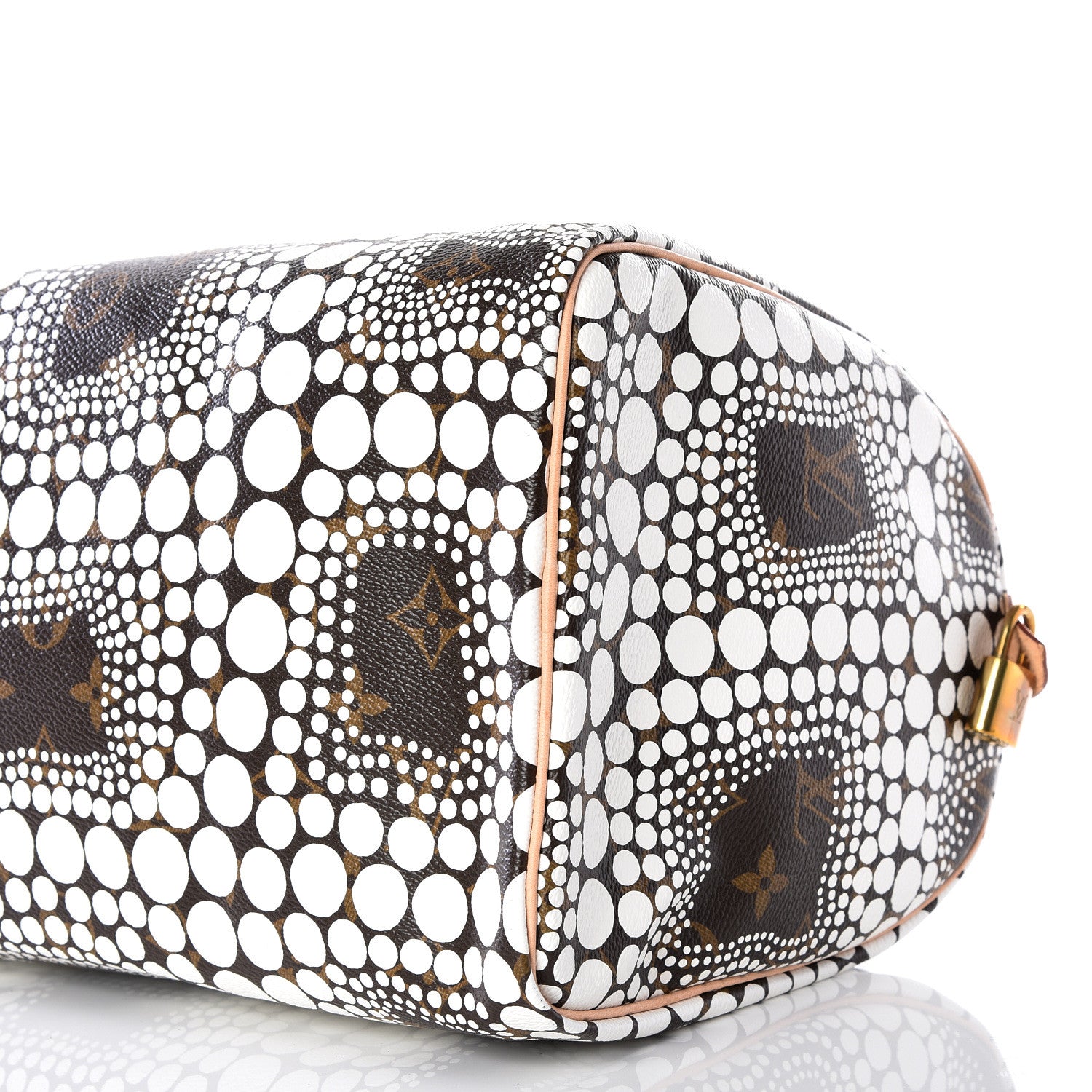 Louis Vuitton Monogram Kusama Town Speedy 30 White 8 of 11