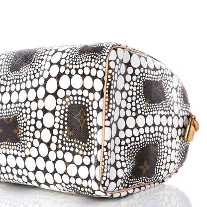 Louis Vuitton Monogram Kusama Town Speedy 30 White 8 of 11
