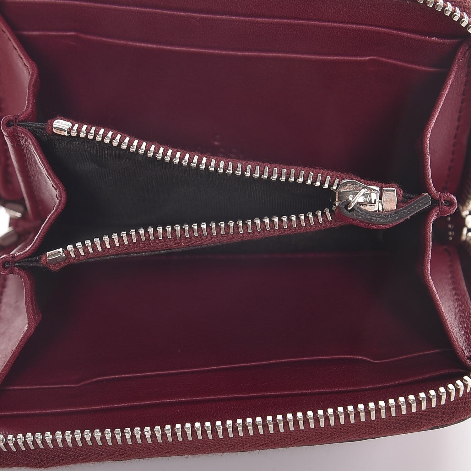 Gucci Crocodile Zip Around Card Case Cherry Gloss 5 of 8