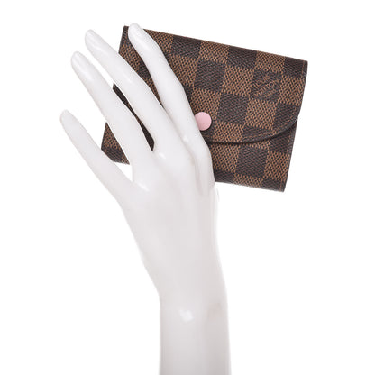 Louis Vuitton Damier Ebene Rosalie Coin Purse Rose Ballerine 2 of 8