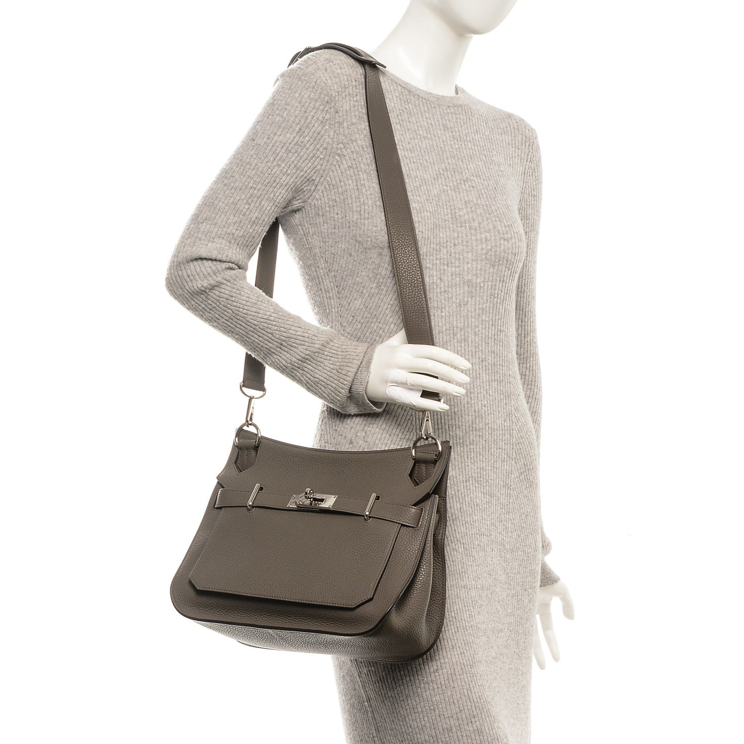 Hermes Taurillon Clemence Jypsiere 31 Etain 2 of 7