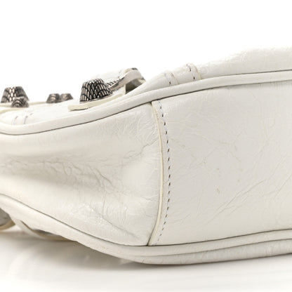 Balenciaga Agneau Arena Le Cagole Shoulder Bag XS Optic White 10 of 13