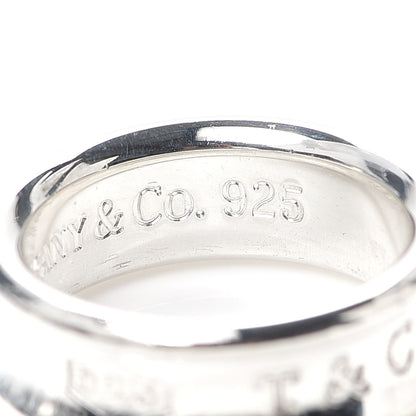 Tiffany Sterling Silver 1837 Band Ring 50 5.5 6 of 6