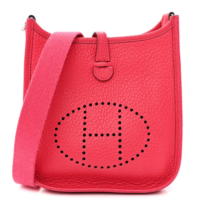 Hermes Taurillon Clemence Evelyne TPM Rose Extreme 2 of 10