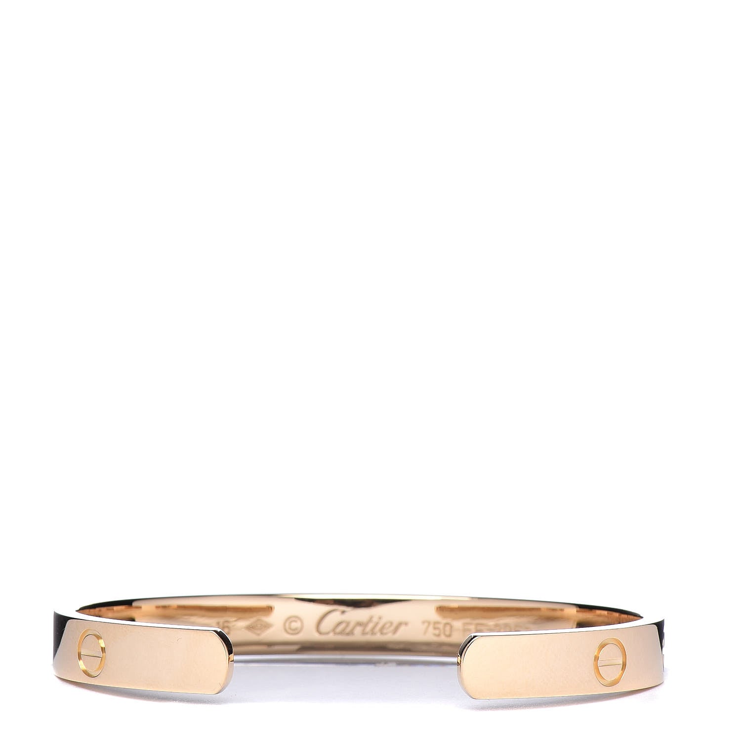 Cartier 18K Yellow Gold LOVE Cuff Bracelet 16 3 of 4