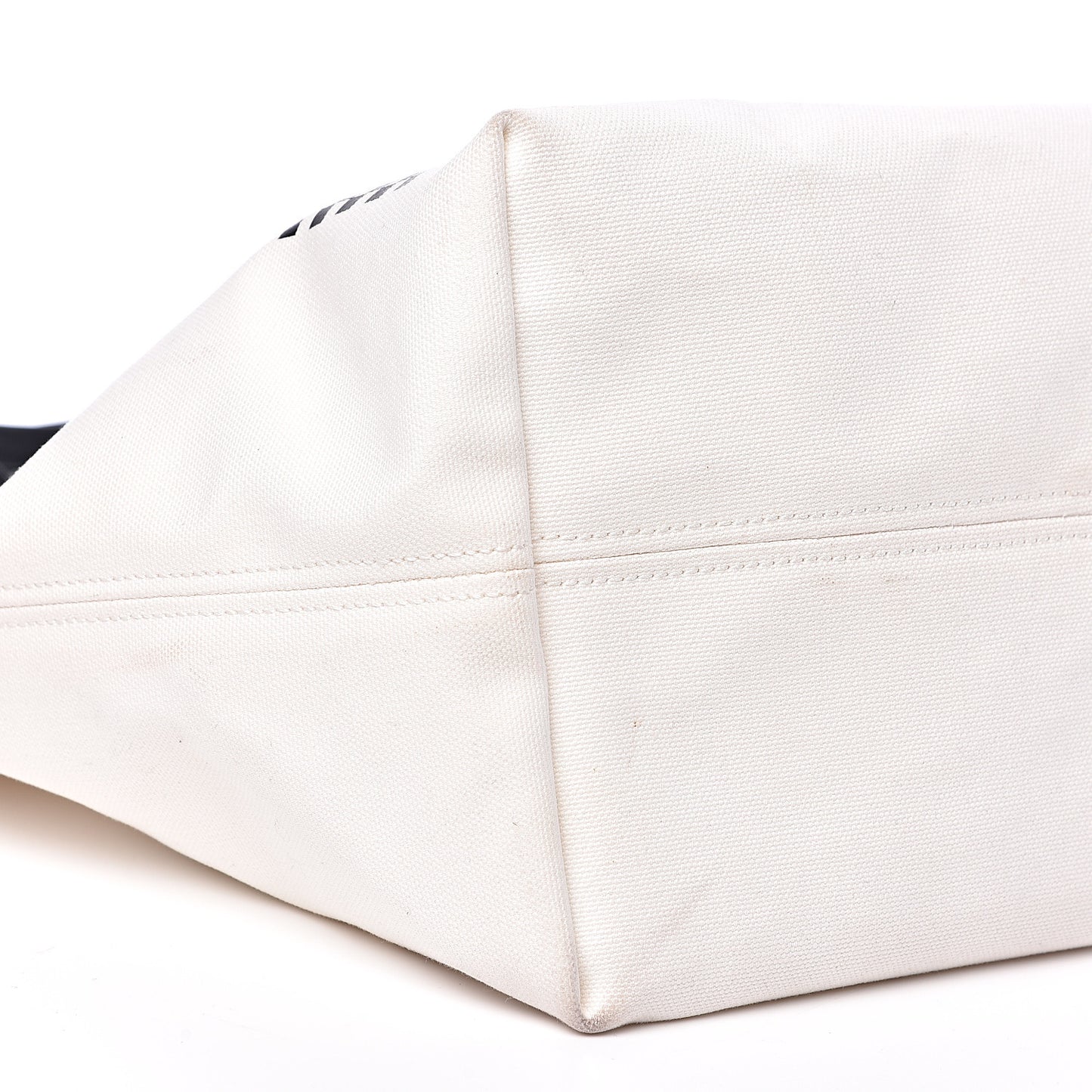 Canvas Logo Tote Black White