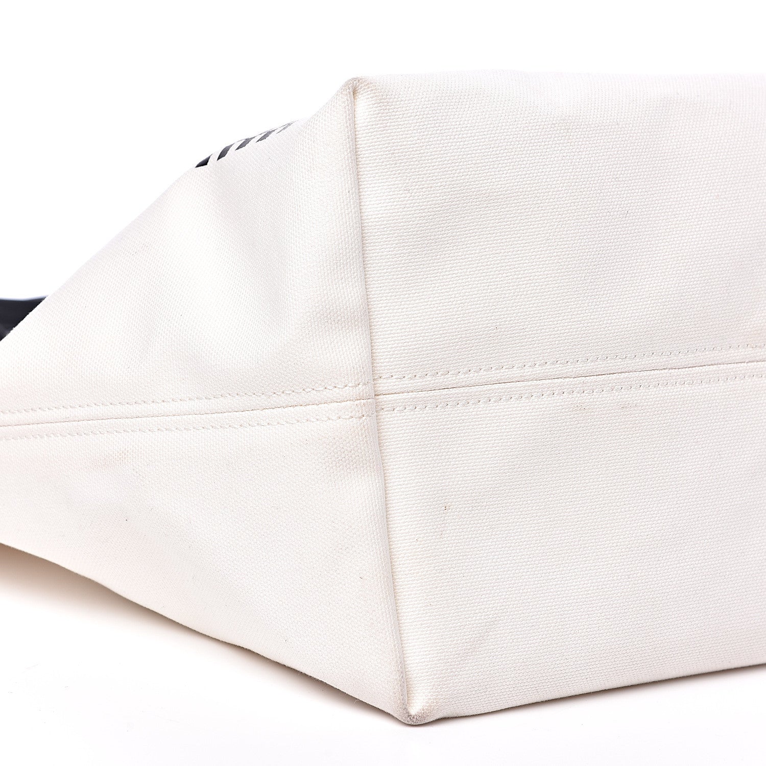 Versace Canvas Logo Tote Black White 6 of 17