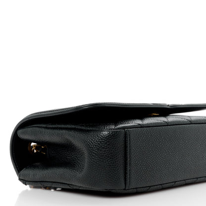 Chanel Caviar Quilted Small CC Filigree Flap Black 9 of 12