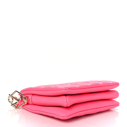 Louis Vuitton Calfskin Embossed Monogram Coussin BB Rose Fluo 4 of 9