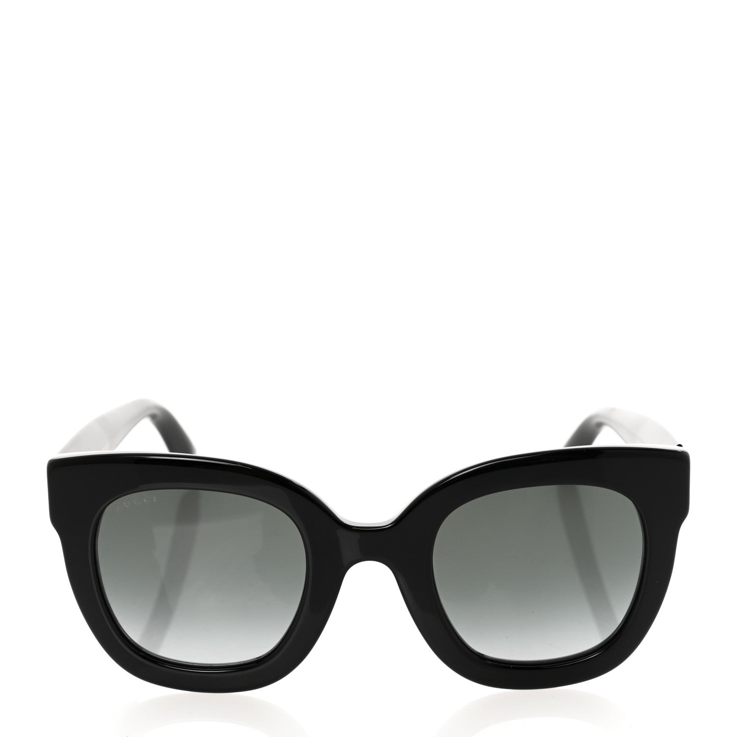 Gucci Acetate Crystal Star Round Frame Sunglasses GG0208S Black 2 of 8