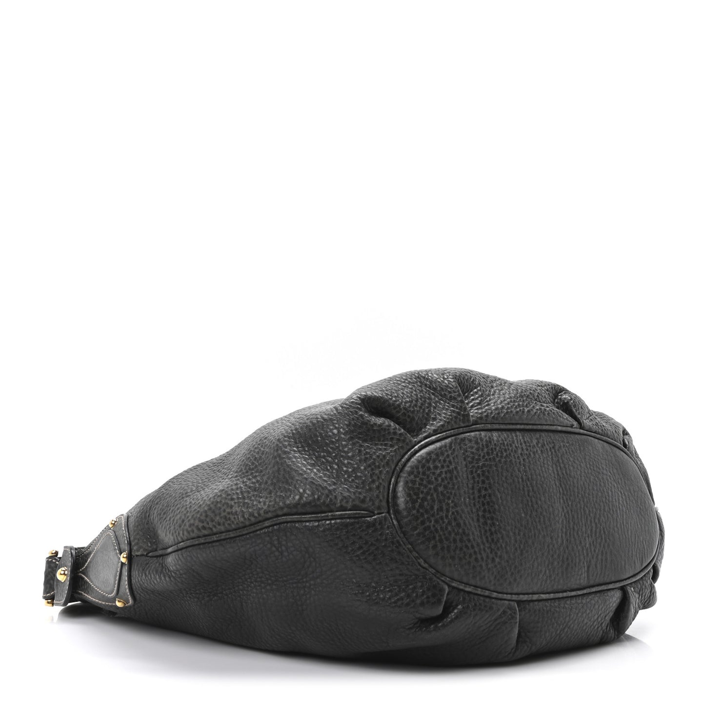 Pebbled Calfskin Medium Pelham Hobo Black