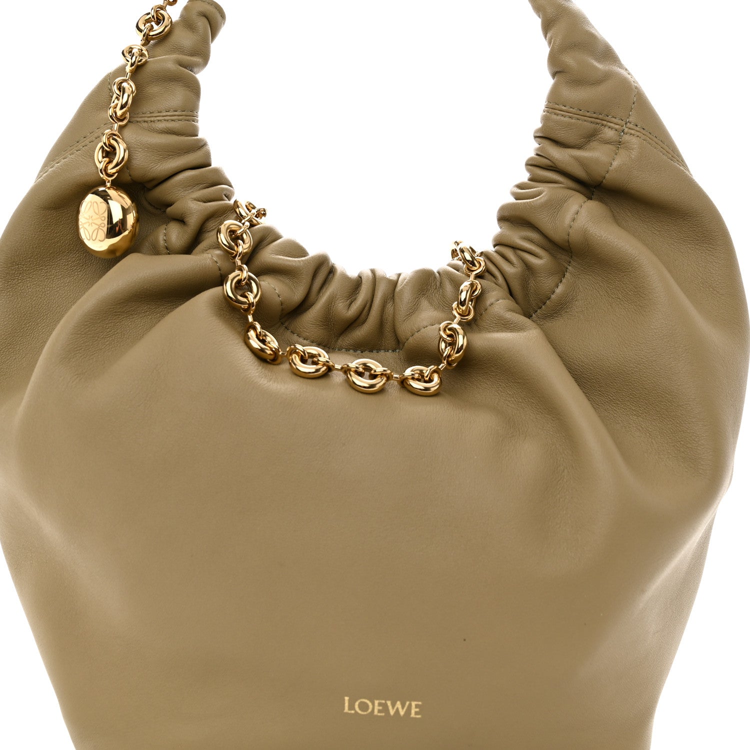 Loewe Nappa Small Squeeze Bag Clay Green 7 of 10