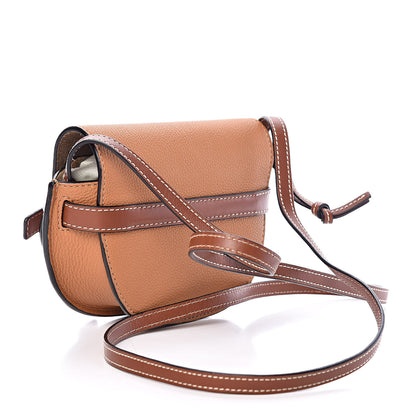Loewe Grained Calfskin Mini Gate Crossbody Bag Caramel Pecan 3 of 9