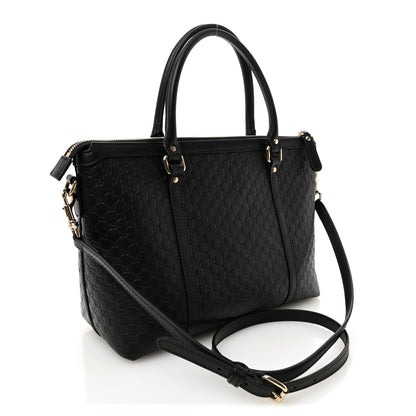 Gucci Soft Microguccissima Small Zippered Satchel Black 3 of 10