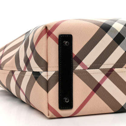 Burberry Supernova Check Large Nickie Tote Black 10 of 14
