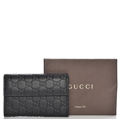 Gucci Guccissima Continental Flap Wallet Black 8 of 8