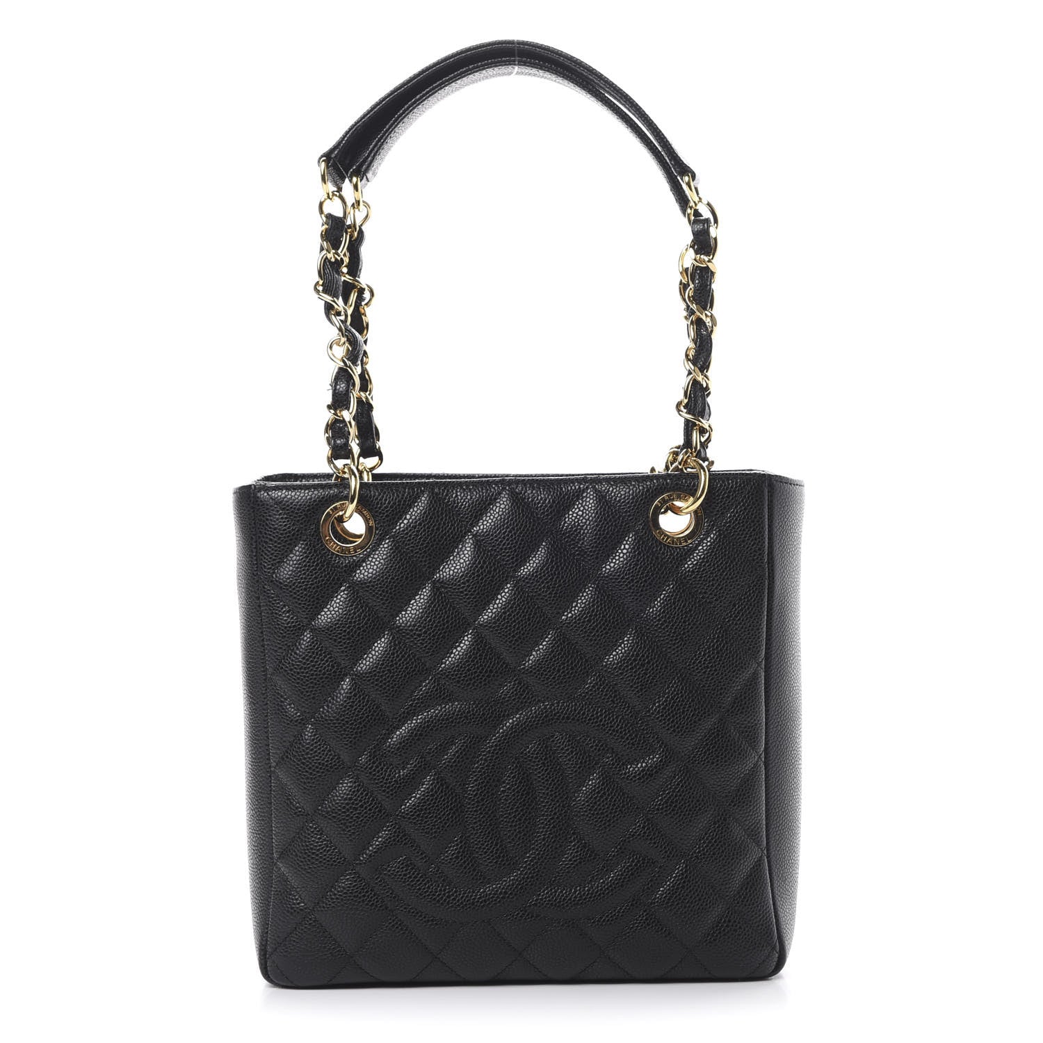 Chanel Caviar Quilted Petit Shopping Tote PST Black 1 of 11