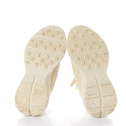 Gucci Calfskin Logo Womens Rhyton Sneakers 36.5 Ivory 5 of 7