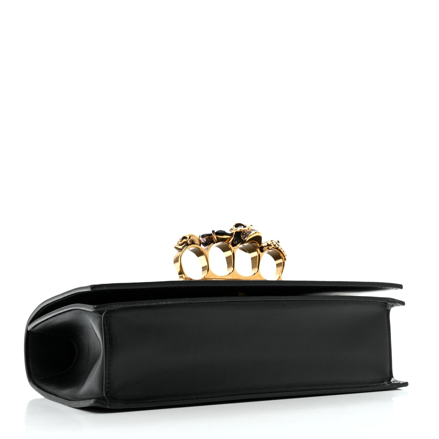 Alexander McQueen Calfskin Knuckle Crossbody Black 4 of 12