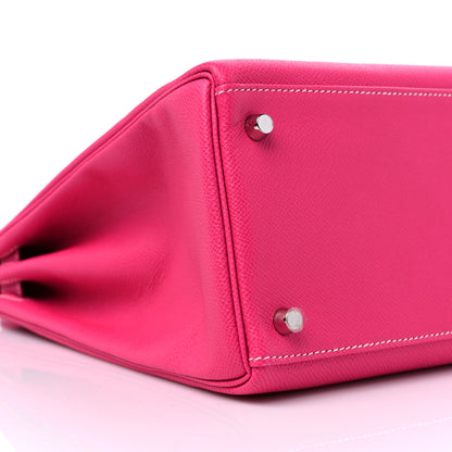 Hermes Epsom Candy Kelly Retourne 35 Rose Tyrien Rubis 8 of 9
