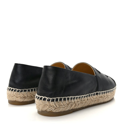 Chanel Lambskin CC Espadrilles 35 Black 4 of 9