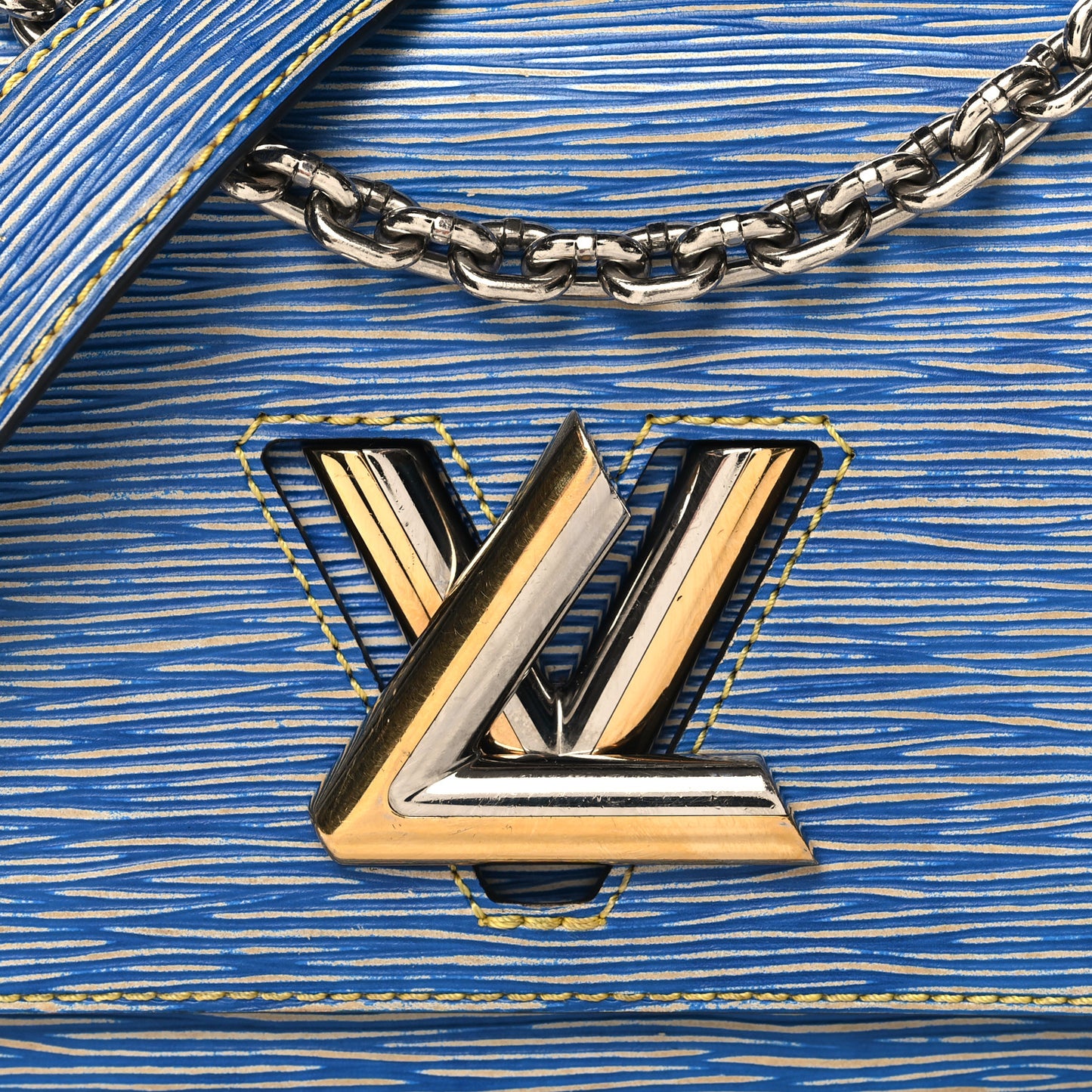 Epi Twist Shoulder Bag PM Denim Light