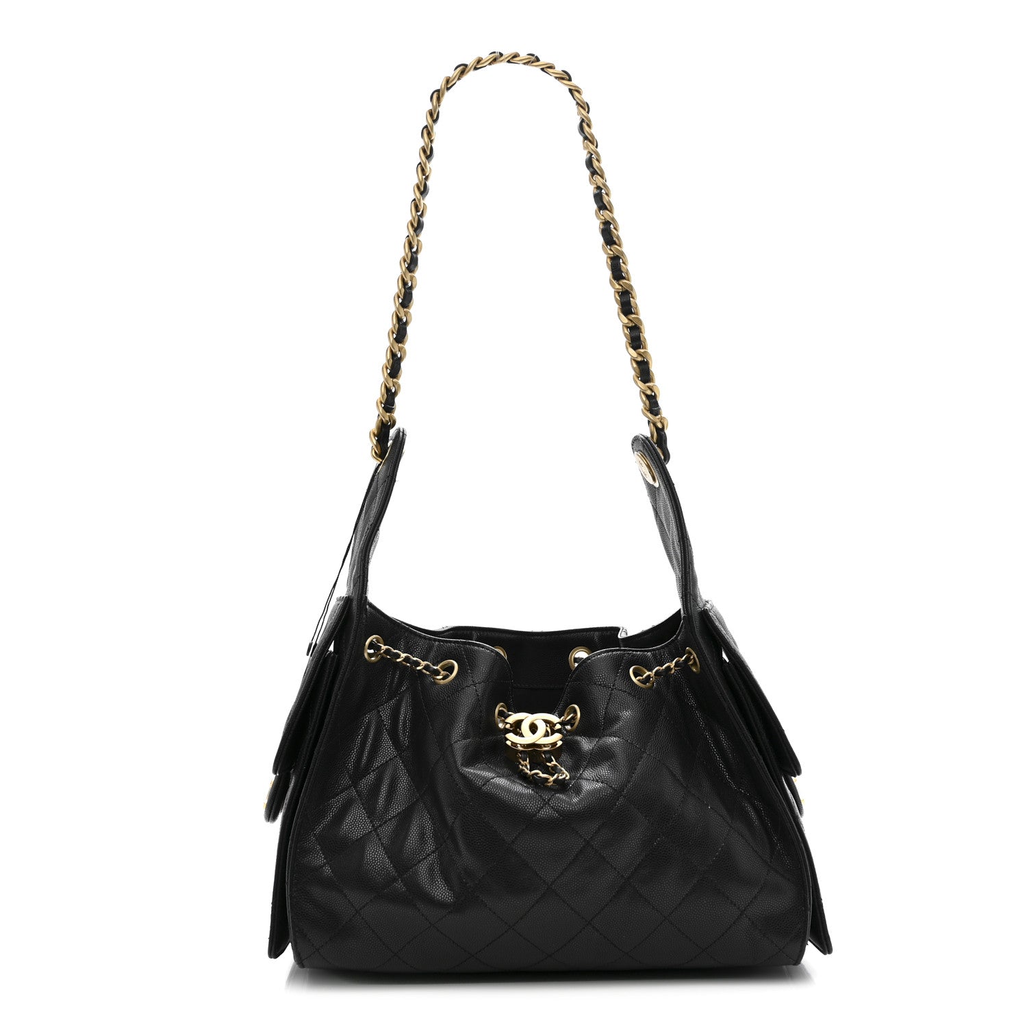 Chanel Caviar Quilted Small Chanel 25 Handbag Black 1 of 12