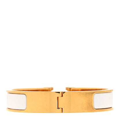 Hermes Enamel Narrow Clic Clac H Bracelet PM White 3 of 4