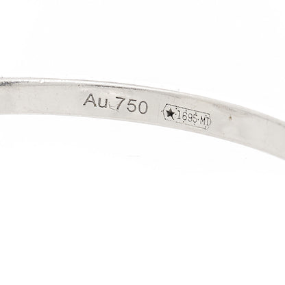 Gucci 18K White Gold Diamond Interlocking G Ring 53 6.5 4 of 5