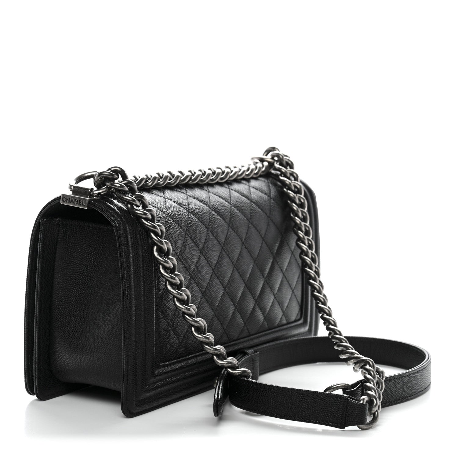 Chanel Caviar Quilted Medium Boy Flap Black 3 of 10