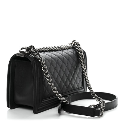 Chanel Caviar Quilted Medium Boy Flap Black 3 of 10