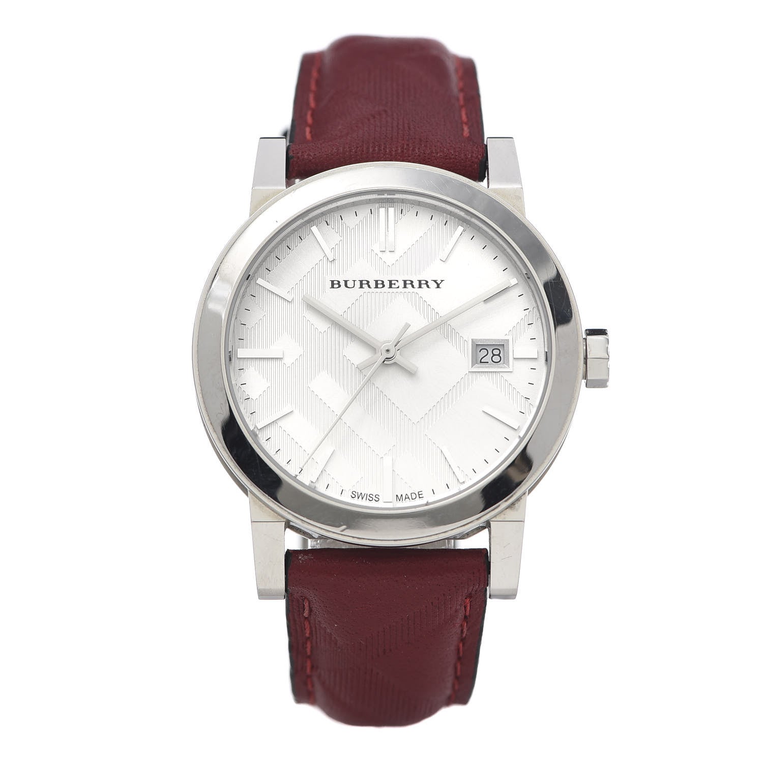 Burberry Stainless Steel Calfskin 34mm The City Quartz Watch BU9152 1 of 9