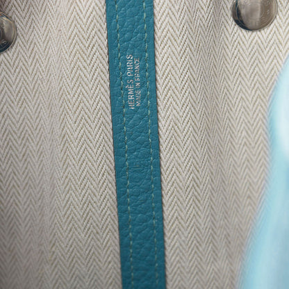 Hermes Vache Country Garden Party 36 MM Turquoise 5 of 9