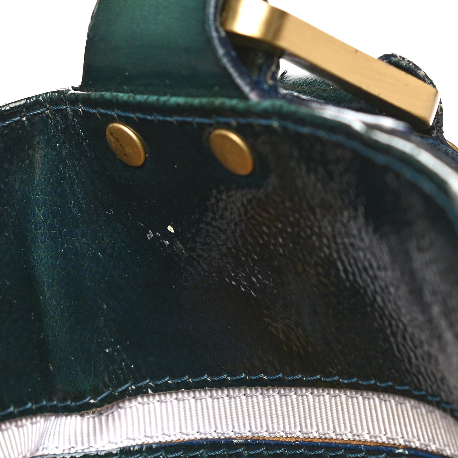 Jimmy Choo Patent Suede Mona Tote Green 11 of 23