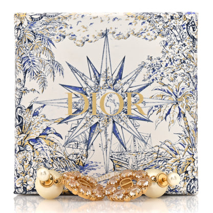 Christian Dior Pearl Crystal Dior Tribales Drop Earrings Gold 6 of 6