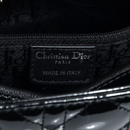 Christian Dior Patent Cannage Medium Lady Dior Black 5 of 9