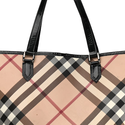 Burberry Nova Check Large Nickie Tote Black 10 of 17