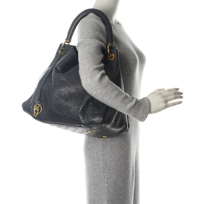 Louis Vuitton Python Embossed Monogram Artsy MM Marine 2 of 6