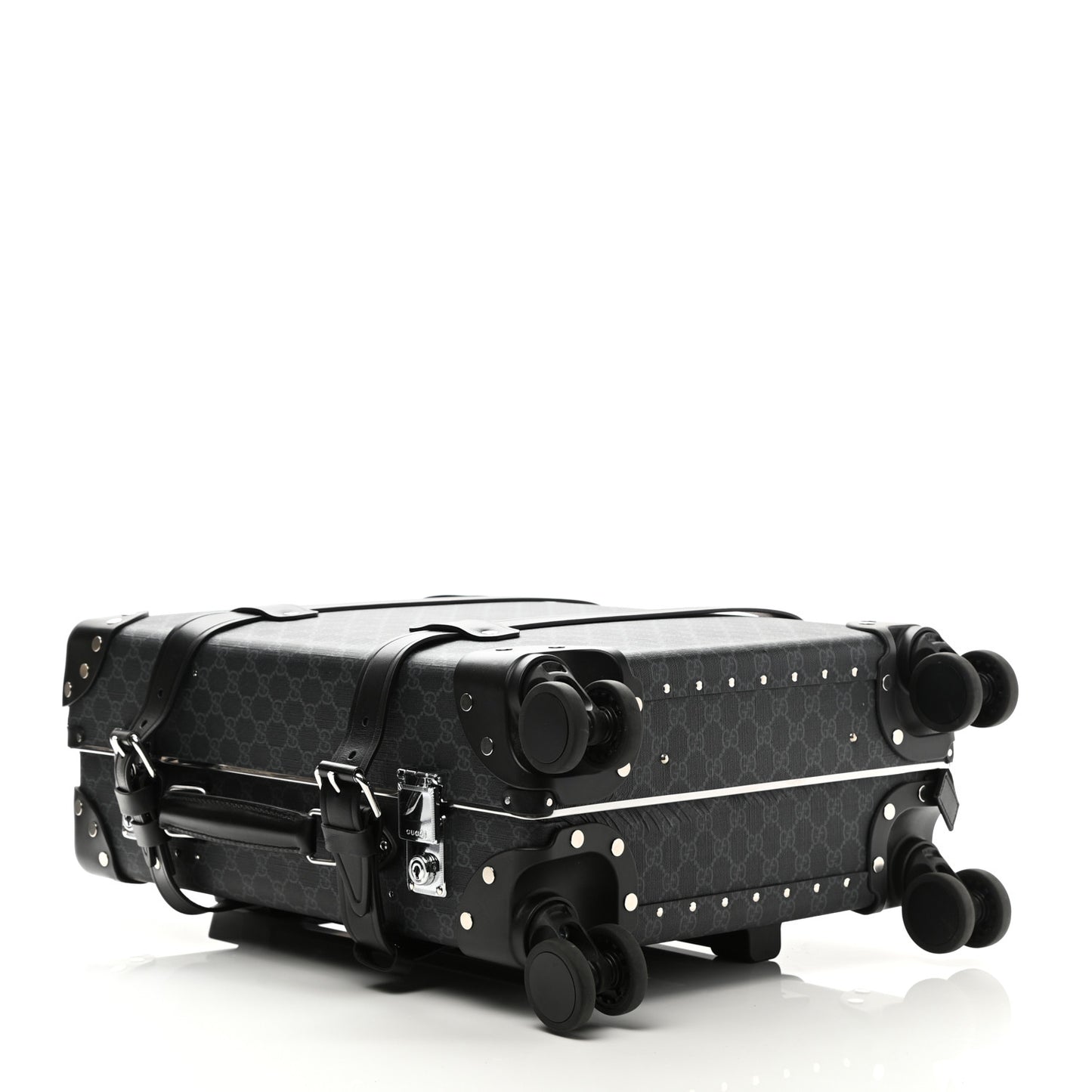 GG Supreme Monogram Globe-Trotter Carry-On Black