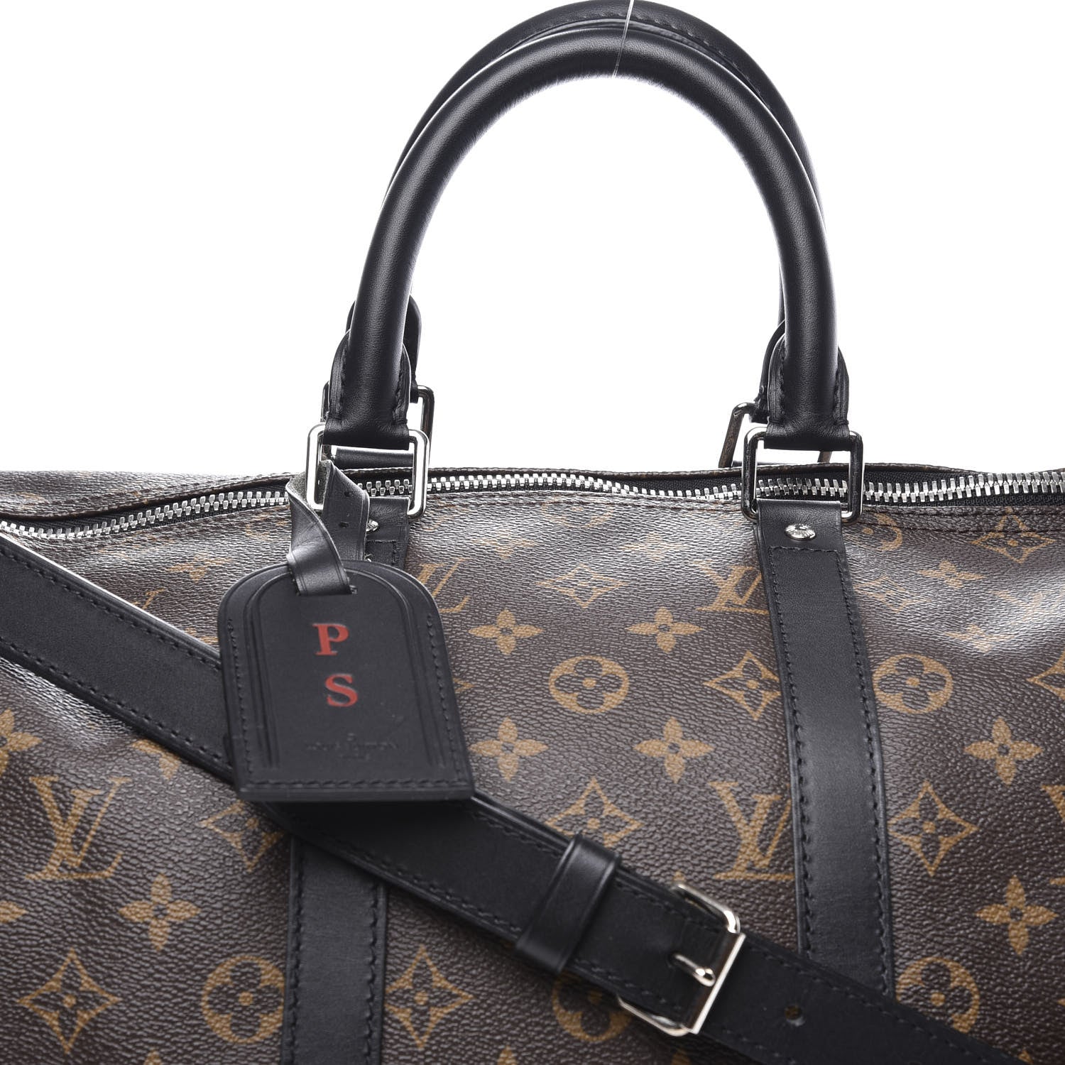 Louis Vuitton Monogram Macassar Keepall Bandouliere 45 9 of 10