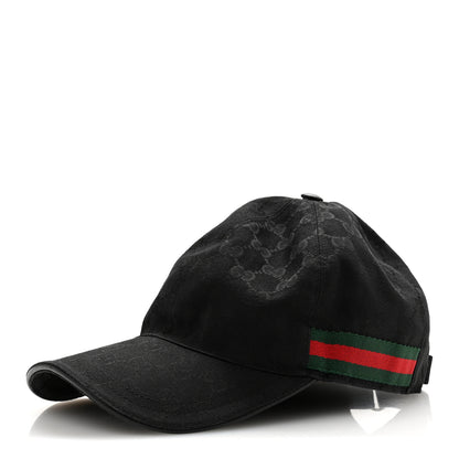 Gucci Monogram Web Baseball Hat M Black 1 of 9