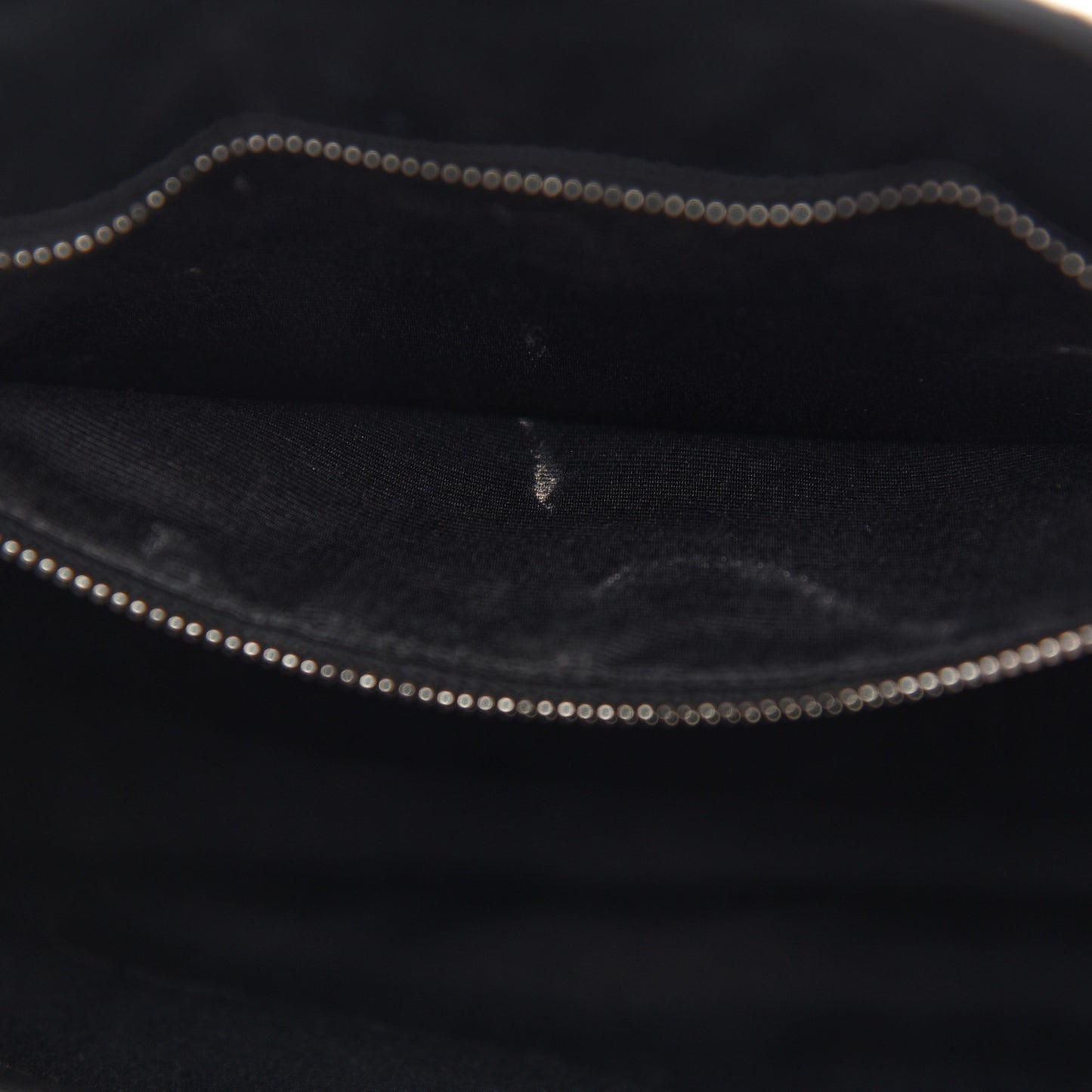 Smooth Calfskin Matelasse Chevron Monogram Shopping Bag Black