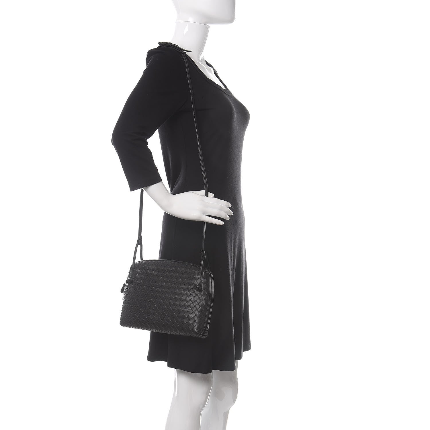 Bottega Veneta Nappa Intrecciato Nodini Bag Black 2 of 10