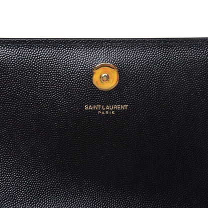 Saint Laurent Grain De Poudre Small Monogram Kate Satchel Black 6 of 7