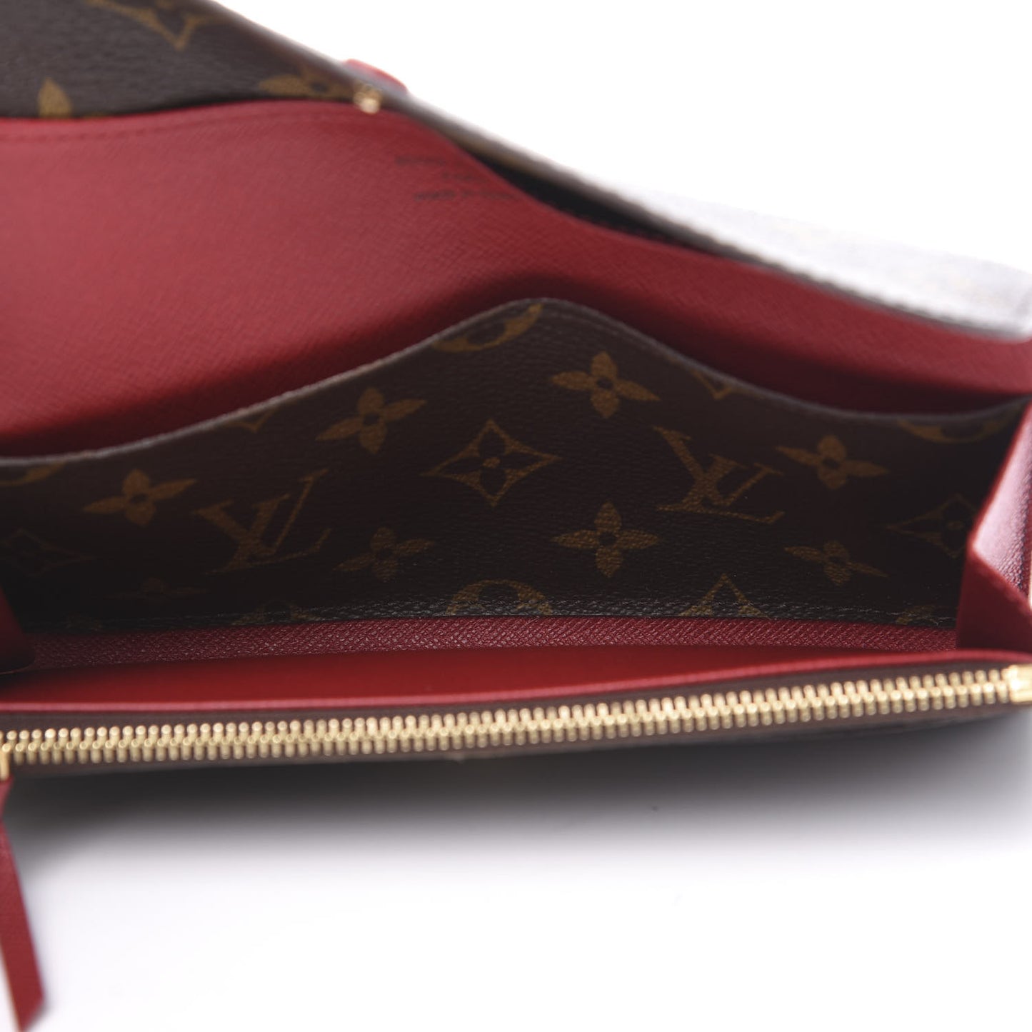 Monogram Emilie Wallet Red
