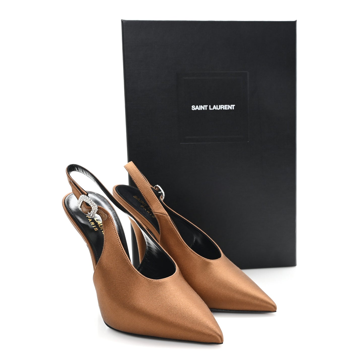 Silk Satin Yasmeen 115 Slingback Pumps 36.5 Alpen Mou