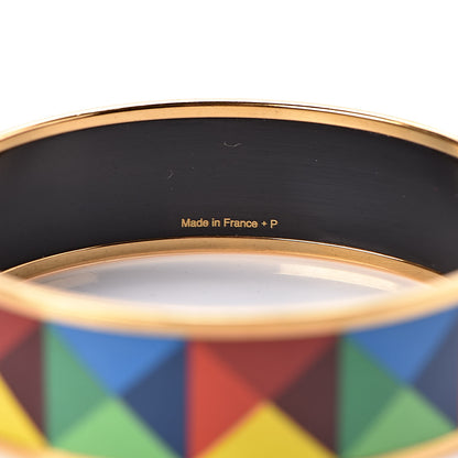 Hermes Enamel Printed Wide Bracelet 62 5 of 5