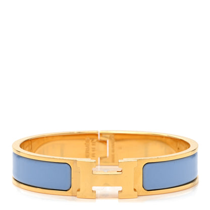 Hermes Enamel Narrow Clic Clac H Bracelet PM Chardon 1 of 5